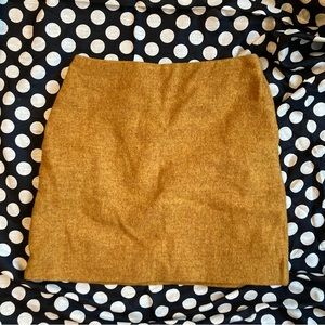 Sunshine Yellow Uniqlo Wool Mini skirt